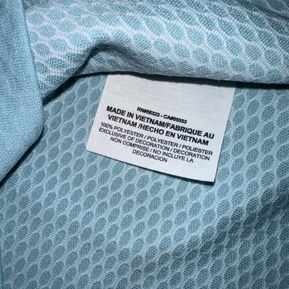 Nike Golf Dri-FIT Sleeveless Polo Top | Light Blue | Size L Preppy Pickleball - Picture 4 of 5